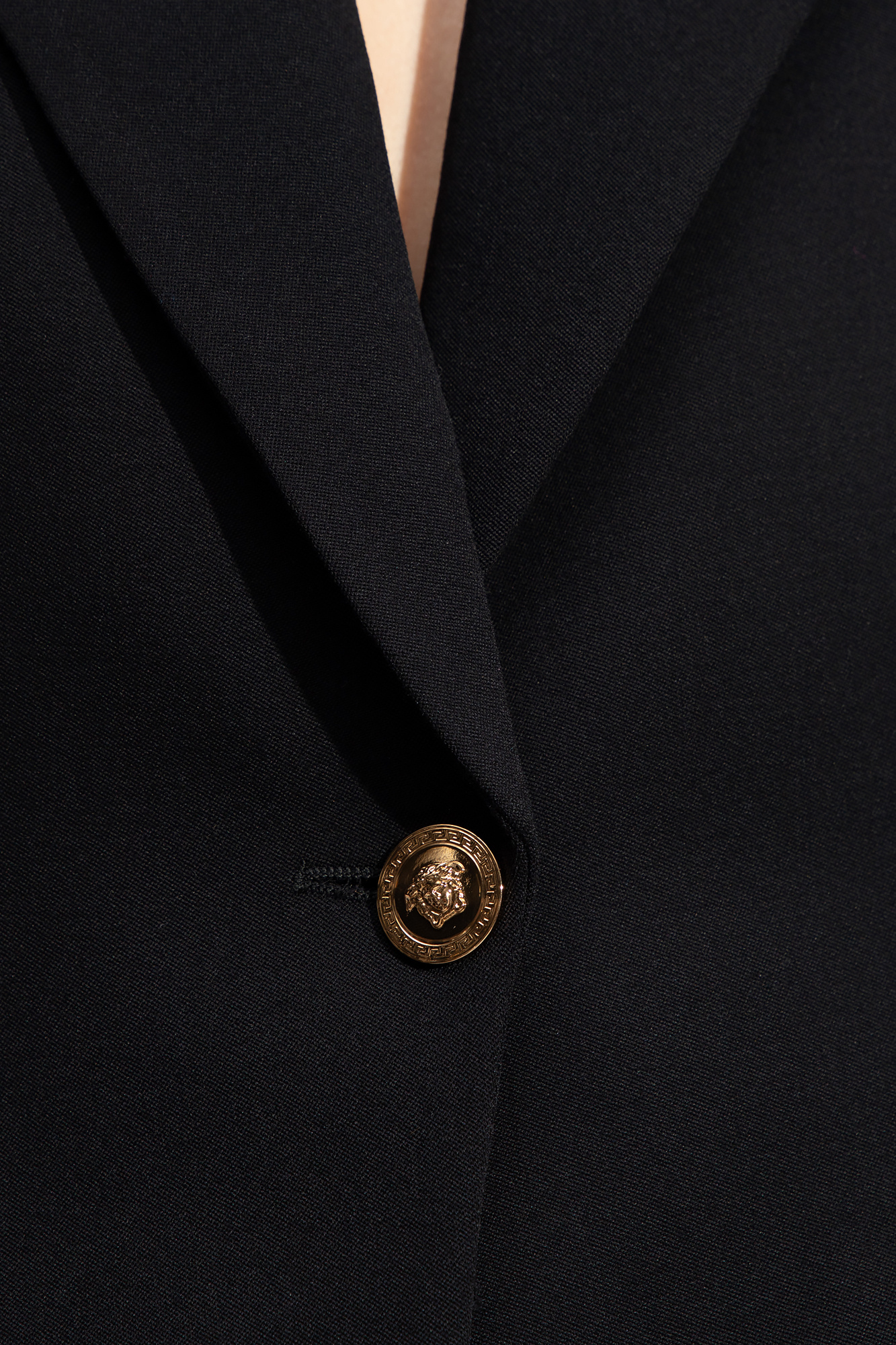 ジャケット VERSACE SS23 SINGLE-BREASTED JACKET (1009095_1A066081B000) Single-Breasted Blazer Blue | VERSACE